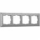 Рамка Werkel Antik на 4 поста матовый хром WL07-Frame-04 4690389145698 - фото №1