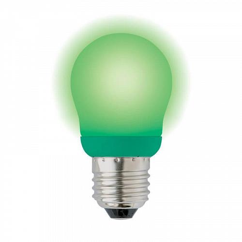 Лампа энергосберегающая (03039) Uniel E27 9W Green зеленый ESL-G45-9/GREEN/E27