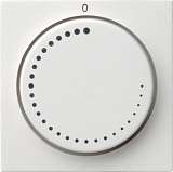 Лицевая панель Gira System 55 регулятора частоты вращения чисто-белый шелковисто-матовый 065227