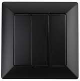 Выключатель трехклавишный ЭРА Intro Solo 10A 250V антрацит 4-106-05 Б0043302