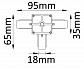 Соединитель T-образный однофазный Crystal Lux CLT 0.211 03 WH - фото №2