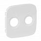 Лицевая панель Legrand Valena Allure розетки TV-SAT белая 754825 - фото №1