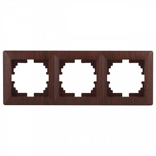 Рамка 3-постовая ЭРА Intro Solo венге 4-503-10 Б0043422