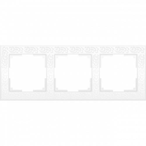 Рамка Werkel Flock на 3 поста белая WL05-Frame-03-white 4690389046728
