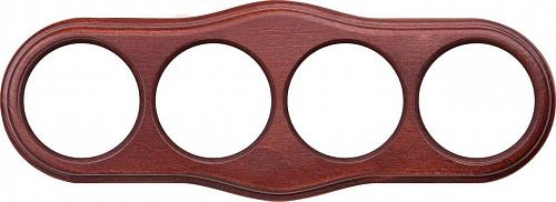 Рамка Werkel Legend Wave на 4 поста итальянский орех WL20-frame-04 4690389117312