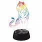 Светодиодная фигура Uniel ULI-M507 RGB/3AA Tiger/Black UL-00008402 - фото №1