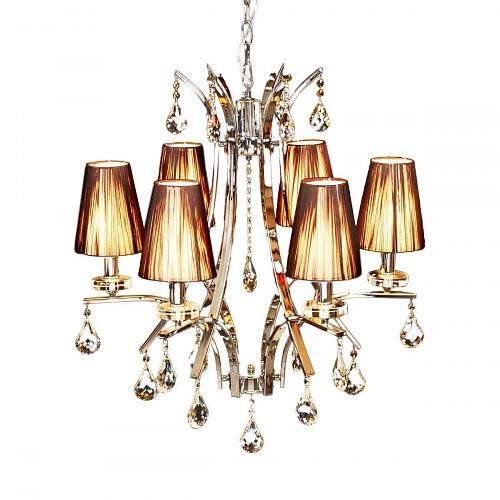 Подвесная люстра Lumina Deco Glamour LDP 66247-6 BR+CHR