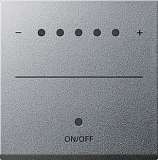 Лицевая панель Gira System 55 диммера сенсорного с индикацией алюминий 226026