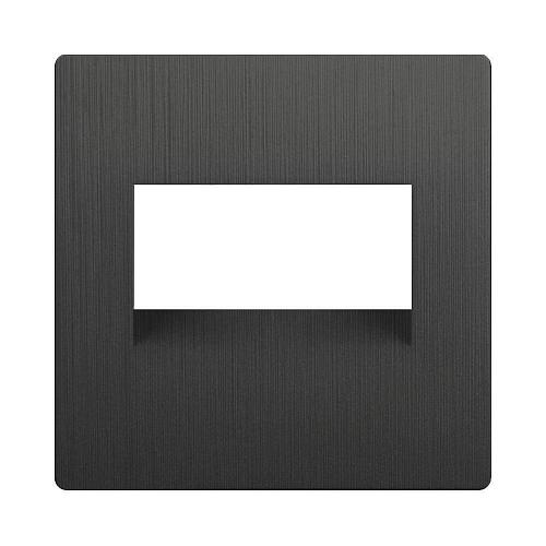 Накладка Werkel для двойной розетки Еthernet RJ-45 Графит рифленый WL04-RJ45+RJ45-CP 4690389145933