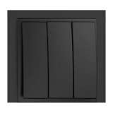 Выключатель Mono Electric Despina трехклавишный графит 102-202022-114