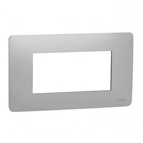 Рамка четырехмодульная Schneider Electric Unica New Modular NU210430
