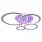 Потолочная светодиодная люстра Profit Light 8005/4 NKL - фото №1