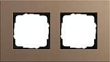 Рамка 2-постовая Gira Esprit Lenoleum-Multiplex светло-коричневый 0212221