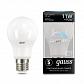Лампа светодиодная диммируемая Gauss E27 11W 4100K матовая 102502211-D - фото №1