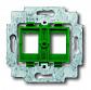 Суппорт для 2-х неэкранированных разъёмов AT ABB BJE 2CKA001753A9974 - фото №1