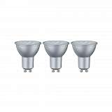Набор светодиодных ламп Paulmann GU10 6,5W 2700K матовая (3шт.) 28430