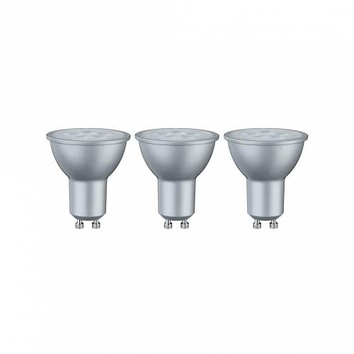 Набор светодиодных ламп Paulmann GU10 6,5W 2700K матовая (3шт.) 28430