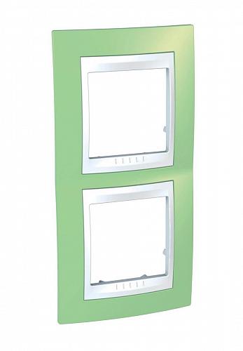 Рамка 2-постовая вертикальная Schneider Electric Unica Хамелеон MGU6.004V.863