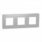 Рамка 3-постовая Schneider Electric Unica New NU280655 - фото №1