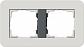 Рамка 2-постовая Gira E3 светло-серый/антрацит 0212421 - фото №1