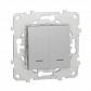 Выключатель двухклавишный Schneider Electric Unica New NU521130N - фото №1