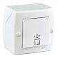Кнопка звонка Mono Electric Octans IP20 белый 104-010101-107 - фото №1