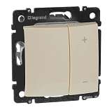 Диммер кнопочный Legrand Valena 600W слоновая кость 774174