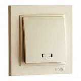 Выключатель Mono Electric Despina одноклавишный с подсветкой крем 102-170025-101