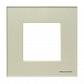 Рамка 1-постовая ABB Zenit стекло жемчужное 2CLA227100N3501 - фото №1