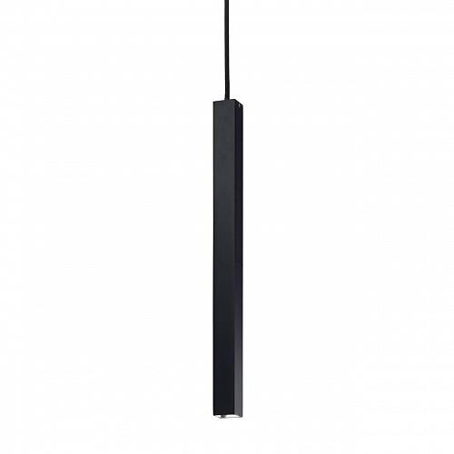 Подвесной светодиодный светильник Ideal Lux Ultrathin D040 Square Nero 194202