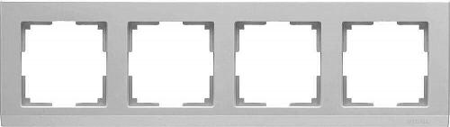 Рамка Werkel Stark на 4 поста серебряный WL04-Frame-04 4690389063718