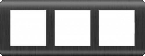 Рамка Werkel Stream на 3 поста графит WL12-Frame-03 4690389145445