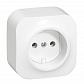 Розетка 2К Legrand Quteo 16A 250V б/з белая 782210 - фото №1