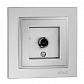 Розетка TV концевая Mono Electric Despina экран серебро 102-212105-138 - фото №1