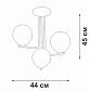 Потолочная люстра Vitaluce V4369-1/3PL - фото №3