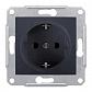 Розетка Schneider Electric Sedna с/з без шторок 16A 250V SDN3000570 - фото №1