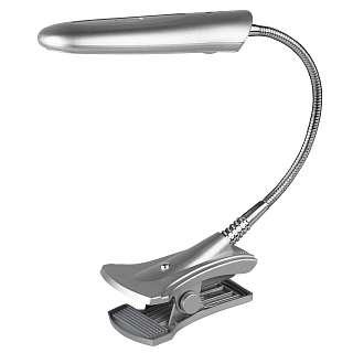 Настольные лампы на прищепке серебристого цвета