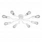 Потолочная люстра Vitaluce V4450-0/8PL - фото №1