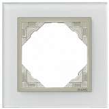 Рамка 1-постовая Efapel Logus 90 Crystal стекло/жемчуг 90910 TCP