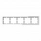 Рамка 5-постовая Schneider Electric Merten D-Life MTN4050-6520 - фото №1