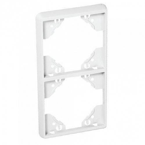 Рамка 2-постовая Efapel Apolo 5000 Mate белый матовый 50922 TBM