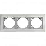 Рамка 3-постовая Efapel Logus 90 Metallo сталь/алюминий 90930 TIA
