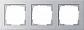 Рамка 3-постовая Gira E2 алюминий 021325 - фото №1