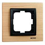 Рамка 1-постовая Mono Electric Style клён 107-520000-160