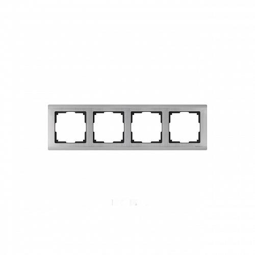 Рамка Werkel Metallic на 4 поста глянцевый никель WL02-Frame-04 4690389045936