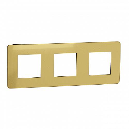 Рамка 3-постовая Schneider Electric Unica New NU280662