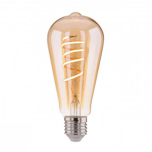 Лампа светодиодная филаментная Elektrostandard E27 8W 3300K золотистая 4690389125225