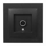 Розетка TV проходная Mono Electric Despina универсальная экран графит 102-202005-137