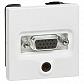 Розетка аудио/видео HD15+Jack3.5 Legrand Valena белая 770082 - фото №1