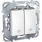 Выключатель двухклавишный для жалюзи Schneider Electric Unica MGU5.208.18ZD - фото №1